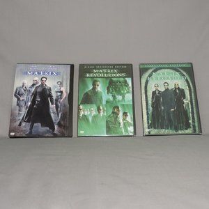 Lot of 3 DVDs Matrix (Preowned) Matrix Reloaded (New) Matrix Revolutions (New)